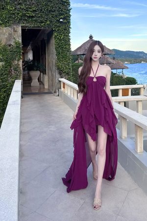 Light Luxury Spaghetti Strap Dress Set for Women â€“ Fatal Woman Two-Piece Design, Elegant Evening Wear, Chic Fashion Statement
