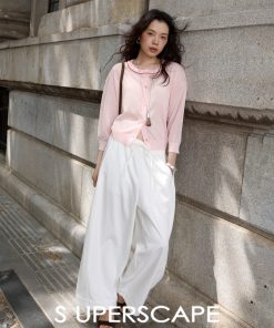 Lightweight Breathable Soft Denim Balloon Pants - Tencel Cotton Blend, Elastic Waistband, Perfect for Summer Casual Style