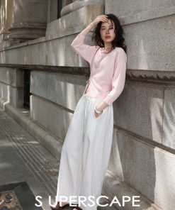 Lightweight Breathable Soft Denim Balloon Pants - Tencel Cotton Blend, Elastic Waistband, Perfect for Summer Casual Style