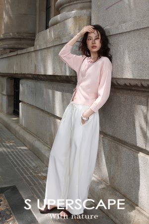 Lightweight Breathable Soft Denim Balloon Pants - Tencel Cotton Blend, Elastic Waistband, Perfect for Summer Casual Style