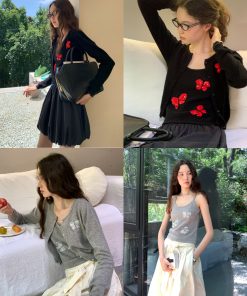 Lightweight Butterfly Sequin Embroidered Cardigan in Australian Merino Wool - Stylish Layering Piece for Effortless Chic Looks