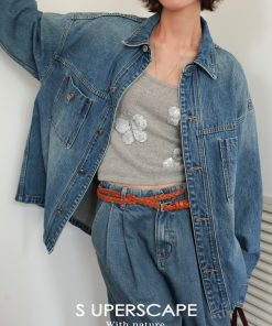 Lightweight Butterfly Sequin Embroidered Cardigan in Australian Merino Wool - Stylish Layering Piece for Effortless Chic Looks