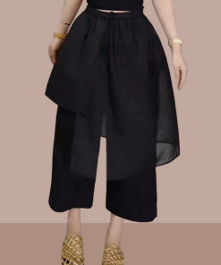 Lightweight Casual Pants for Women, Chic Skirt Pants with Mature Temperament, Stylish for Petite Sizes, Summer 2025 Fashion