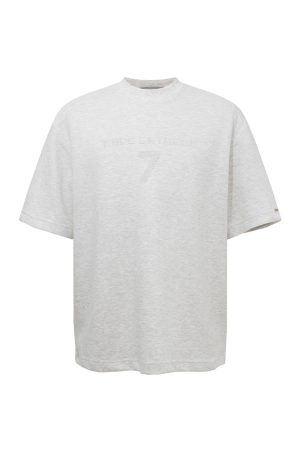 Lightweight Digital 7 Print Short Sleeve T-Shirt for Summer - Versatile Cool Tee for Casual Wear