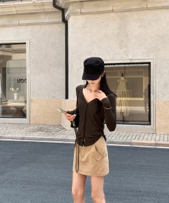 Lightweight Double-Breasted Tencel Wool Knitted Cardigan for Women - Stylish Layering Essential