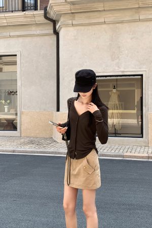 Lightweight Double-Breasted Tencel Wool Knitted Cardigan for Women - Stylish Layering Essential