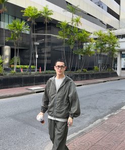 Lightweight Hooded Sun Protection Jacket for Boys - Casual Green Ultra-Thin Outdoor Climbing Coat