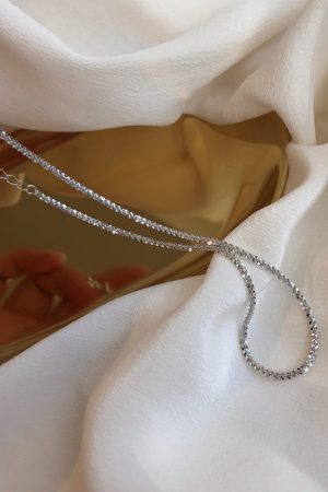 Lightweight Luxury Choker Necklace for Women - High-End Pure Silver Short Design, Unique Korean Style 2025 Fashion Accessory