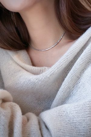 Lightweight Luxury Choker Necklace for Women - High-End Pure Silver Short Design, Unique Korean Style 2025 Fashion Accessory