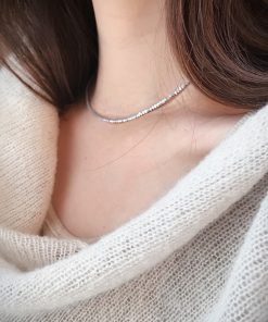 Lightweight Luxury Choker Necklace for Women - High-End Pure Silver Short Design, Unique Korean Style 2025 Fashion Accessory