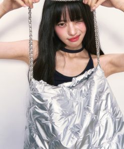 Lightweight Luxury Letter Embroidery Diamond Check Chain Bag for Women - 2025 High-End Commuting Tote