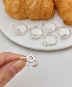 Lightweight Luxury Plain Open Ring for Women - Versatile High-End INS Style, Non-Fading Design, Trendy Fashion Accessory