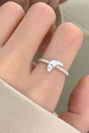 Lightweight Luxury Plain Open Ring for Women - Versatile High-End INS Style, Non-Fading Design, Trendy Fashion Accessory