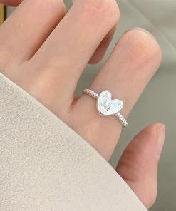 Lightweight Luxury Plain Open Ring for Women - Versatile High-End INS Style, Non-Fading Design, Trendy Fashion Accessory