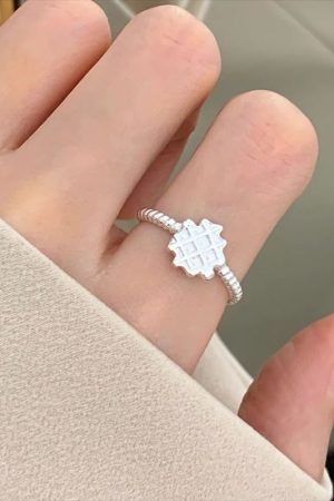 Lightweight Luxury Plain Open Ring for Women - Versatile High-End INS Style, Non-Fading Design, Trendy Fashion Accessory