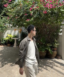 Lightweight Plaid Long Sleeve Shirt for Men - Summer Vacation Sun Protection Casual Beachwear, Versatile Style