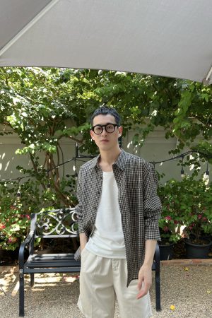 Lightweight Plaid Long Sleeve Shirt for Men - Summer Vacation Sun Protection Casual Beachwear, Versatile Style