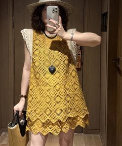 Lightweight Sheer T-Shirt and Slimming Skirt Pants Set for Summer 2025 - Trendy Casual Outfit for Effortless Style