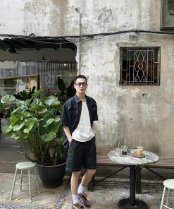 Lightweight Soft Washable Denim Shorts for Men - Elastic Beach Pants for Casual Summer Style