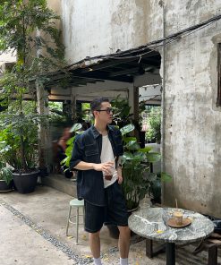 Lightweight Soft Washable Denim Shorts for Men - Elastic Beach Pants for Casual Summer Style