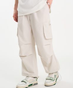 Lightweight Summer Cargo Pants with 3D Pockets - Basic Silhouette, Casual Style, Perfect for Everyday Wear