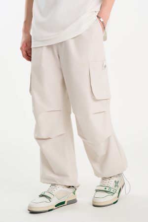 Lightweight Summer Cargo Pants with 3D Pockets - Basic Silhouette, Casual Style, Perfect for Everyday Wear