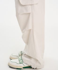 Lightweight Summer Cargo Pants with 3D Pockets - Basic Silhouette, Casual Style, Perfect for Everyday Wear