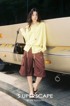 Lightweight Ultra-Fine Yarn Long Sleeve Cardigan with Drawstring, Relaxed Fit, Sun Protection, Cool Feeling, Perfect for Layering