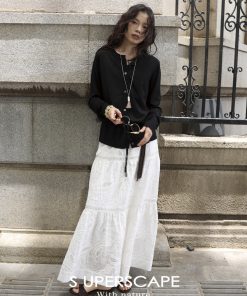 Lightweight Ultra-Fine Yarn Long Sleeve Cardigan with Drawstring, Relaxed Fit, Sun Protection, Cool Feeling, Perfect for Layering