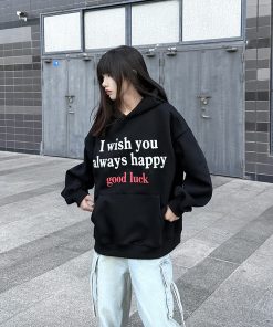 Lightweight Vintage American-Style Hooded Sweatshirt for Men & Women, Trendy Spring & Autumn Couple's Sweatshirt