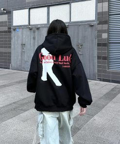 Lightweight Vintage American-Style Hooded Sweatshirt for Men & Women, Trendy Spring & Autumn Couple's Sweatshirt