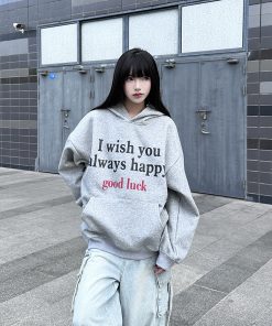 Lightweight Vintage American-Style Hooded Sweatshirt for Men & Women, Trendy Spring & Autumn Couple's Sweatshirt