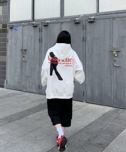 Lightweight Vintage American-Style Hooded Sweatshirt for Men & Women, Trendy Spring & Autumn Couple's Sweatshirt