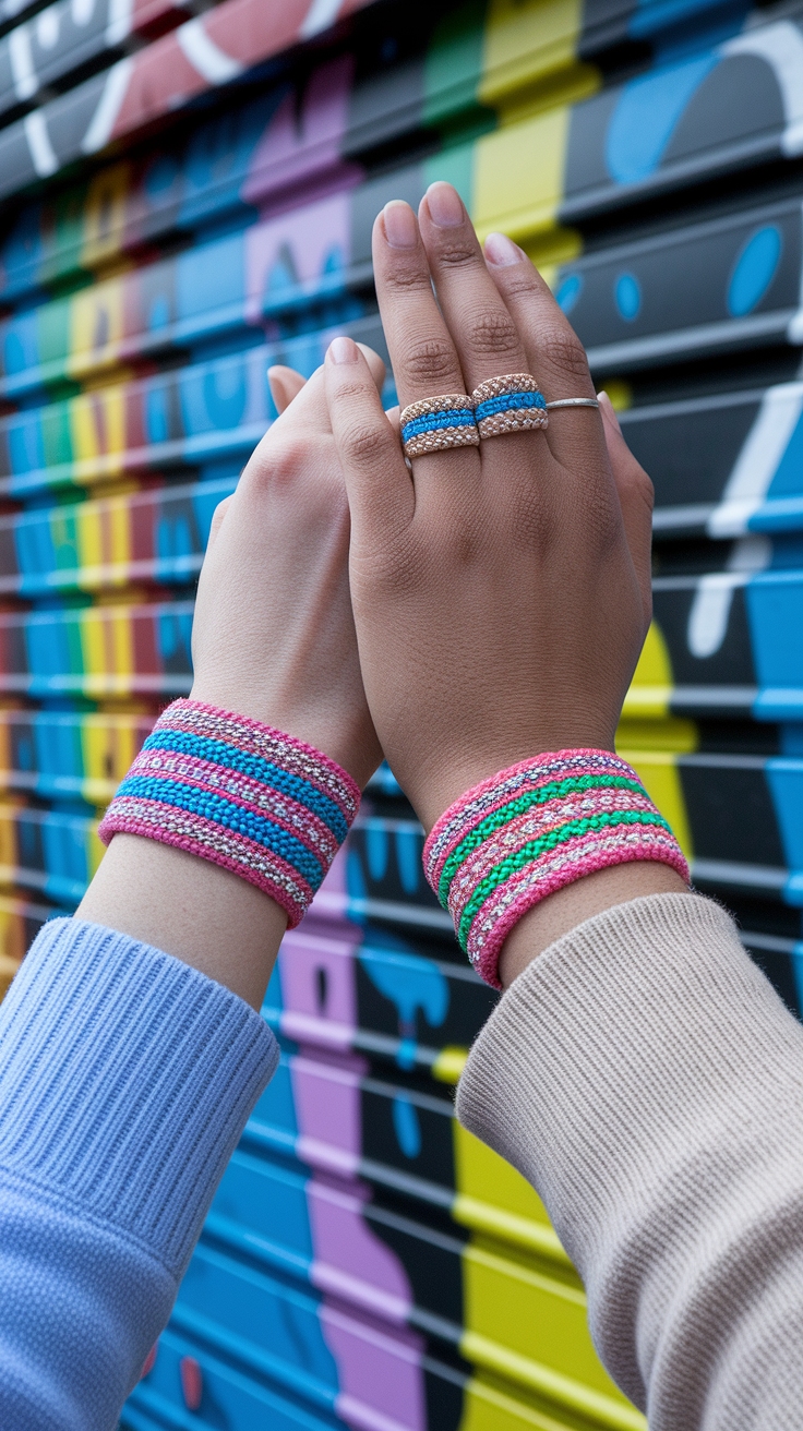 Lil Peep Lil Tracy Matching Bracelets: Style Inspiration outfit idea
