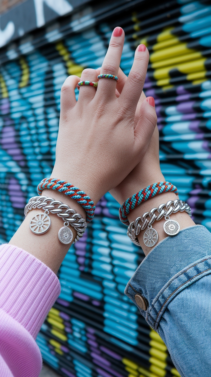 Lil Peep Matching Bracelets: Express Your Vibe outfit idea