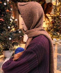Limited Edition Hooded Scarf - Christmas Design, Cozy Warmth, Festive Winter Fashion, Perfect for Holiday Style