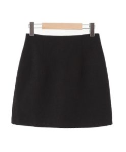 Linen Half Skirt in Lake Green - Oil Pastel Color, Korean Style, Trendy Women's Fashion, Perfect for Spring and Summer