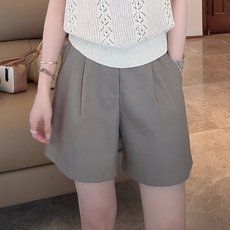 Linen Hollow Jacquard Vest with Solid Color Minimalist Casual Shorts & Pants - Summer 2025 Essential Outfit for Effortless Style