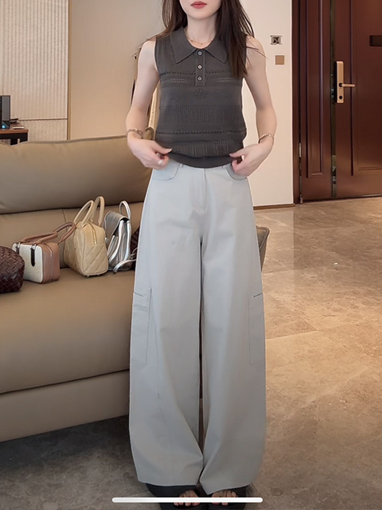 Linen Hollow Jacquard Vest with Solid Color Minimalist Casual Shorts & Pants - Summer 2025 Essential Outfit for Effortless Style