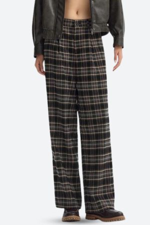 Lolita Outfits, Capsule Wardrobe Women - Plaid Pajama Pants