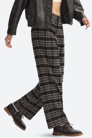 Lolita Outfits, Capsule Wardrobe Women - Plaid Pajama Pants