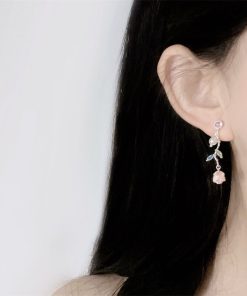 Long Floral Tassel Earrings for Women - Sweet Dripping Glaze Design - Exquisite Summer Style