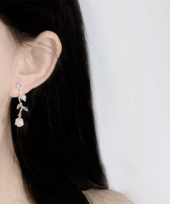Long Floral Tassel Earrings for Women - Sweet Dripping Glaze Design - Exquisite Summer Style