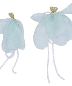 Long Korean-Style Lace Crystal Tassel Earrings for Women - Sweet Temperament Vacation Accessories, New Arrival 2025