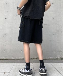 Long Sleeve Outfits Summer, autumn outfit inspiration collage - Drawstring Star Embroidered Shorts