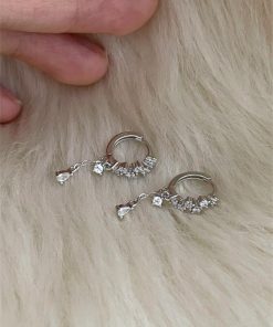 Long Tassel Shiny Earrings for Women - Unique Design, Light Luxury Ear Accessories, High-End Feel, Statement Studs