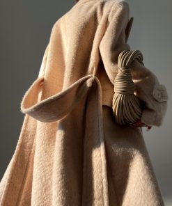 Long Textured Silhouette Suit Coat - High-Quality Woolen Overcoat for Stylish Layering - Perfect for 90s and Y2K Fashion Lovers