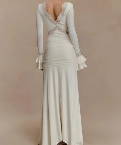 Looks Country, Artcore Style - Tie Front Draped Maxi Dress