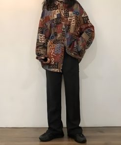 Looks Para Faculdade, Rihanna Baggy Clothes - Vintage Abstract Designed Shirt