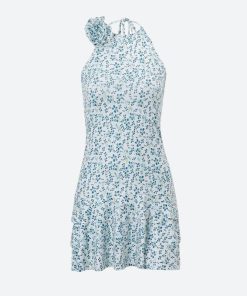 Looks Party, Teen Fashion Outfits - Cottagecore Floral Ruffled Mini Dress